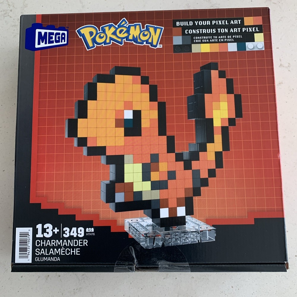 Mega Pokémon Charmander Pixel Art Building Set 349pcs Block Model HT749