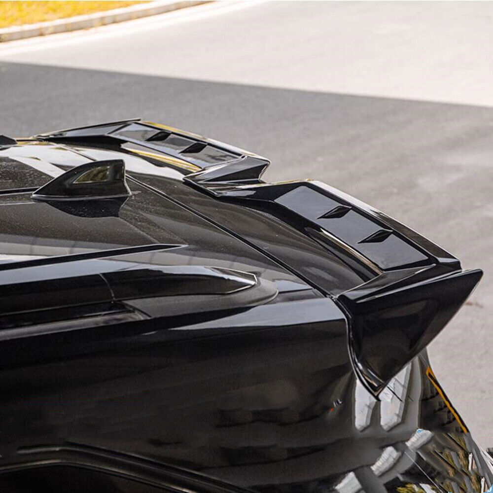 ABS Glossy Black Rear Tail Wing Trunk Lip Spoiler Trim For Toyota Sienna 21-23