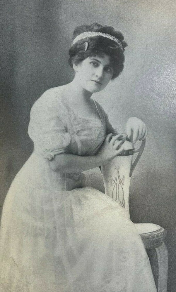 1910 Vintage Magazine Illustration Actress Sadie Weston