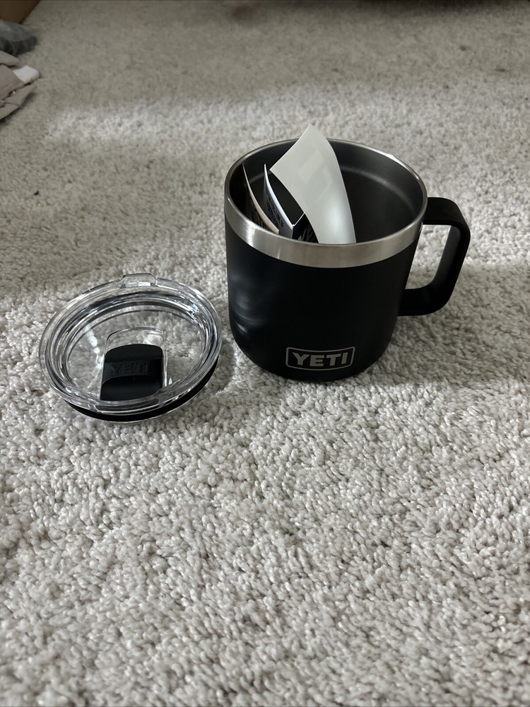 YETI Rambler 14 oz Stainless Steel Insulated Camp Mug in Black