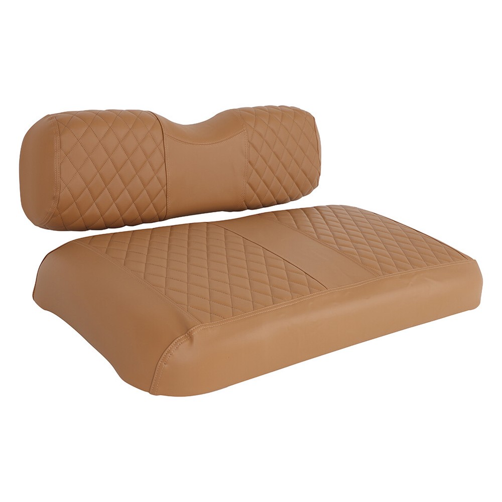 Brown Checkered Golf Cart Seat Cover for EZGO TXT Wholesale