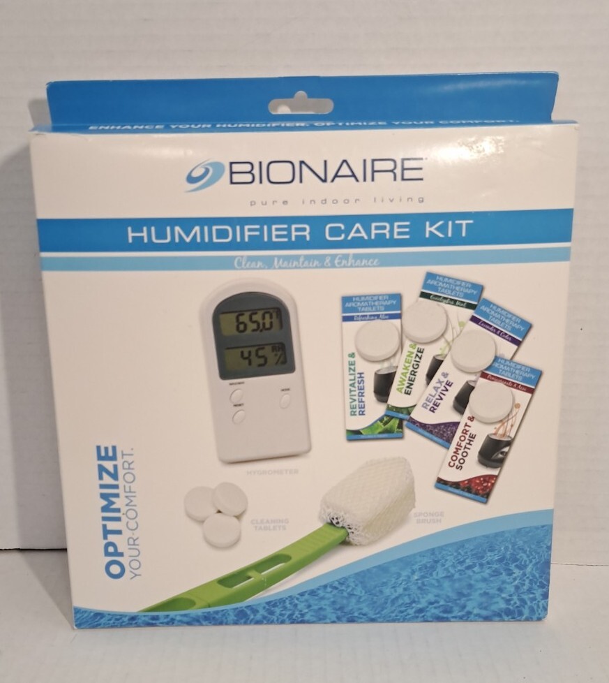 Bionaire Humidifier Care Kit Hygrometer Aromatherapy Cleaning Tablet Brush