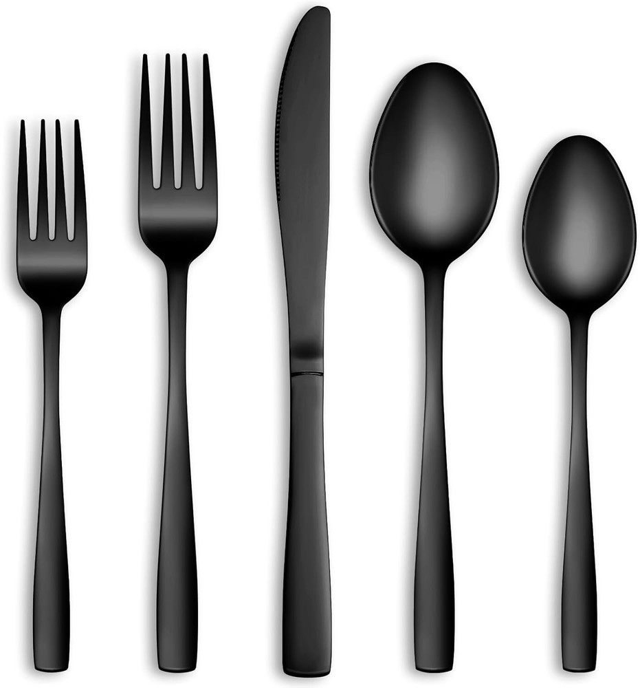 Elegant 60-Pc Utensil Set with Mirror Polish and Stain Resistance - Ideal for 12