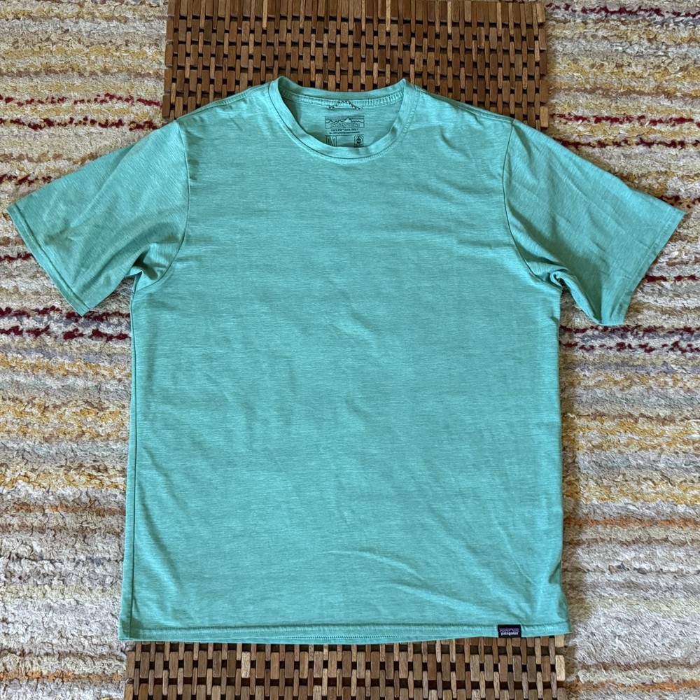 Patagonia Capilene Cool Daily Crew Neck Tee T Shirt Green Men's Medium M