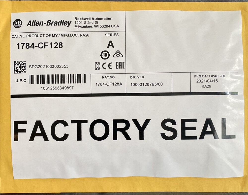 1784-CF128 New Factory Sealed AB 1 YEAR WARRANTY FAST DELIVERY 1PCS VERY GOOD-image