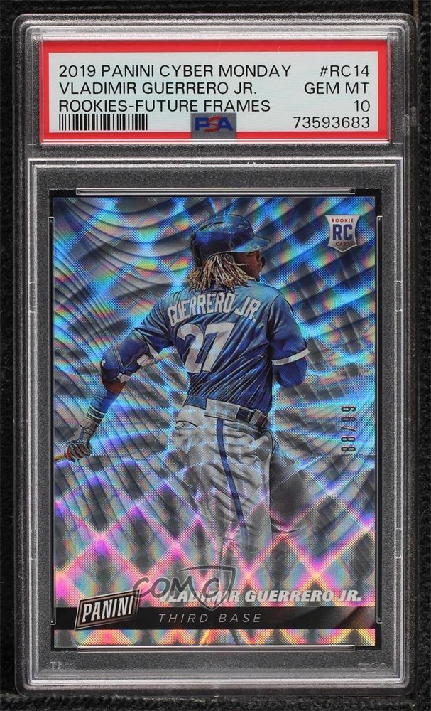 2019 Cyber Monday Rookies Future Frames /99 Vladimir Guerrero Jr #RC14 PSA 10 RC-image