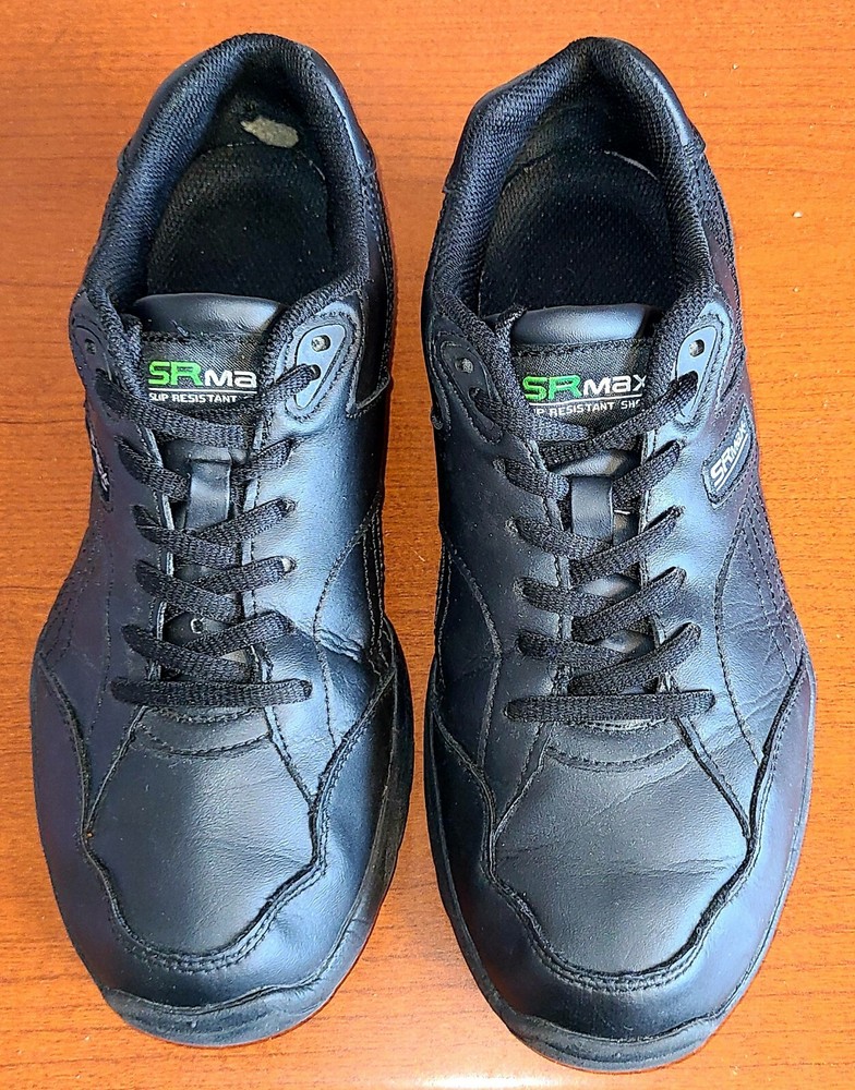SRmax Shoes Women's Sz.8  SRM610 Slip Resistant Black Sneakers Lace-Up