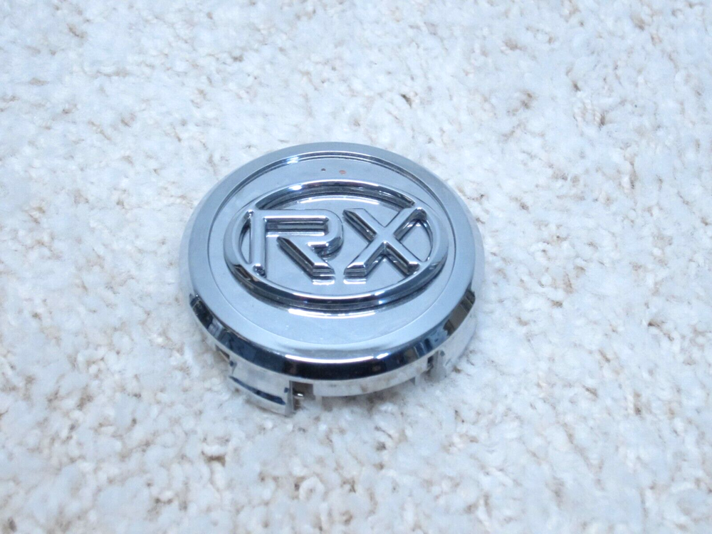 RX WCA-102 CUSTOM ALLOY WHEEL SNAP ON CHROME CENTER CAP #2A-10