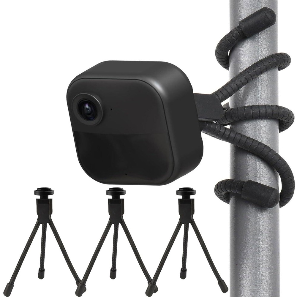 3 Blink Indoor Outdoor Camera with Flexible Tripod Wall Mount for Home Security