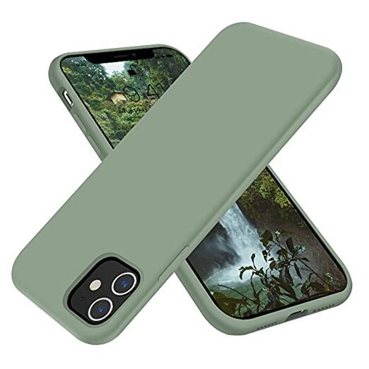 Designed for iPhone 11 Case,[Silky and Soft Touch Series] Premium Calke Green
