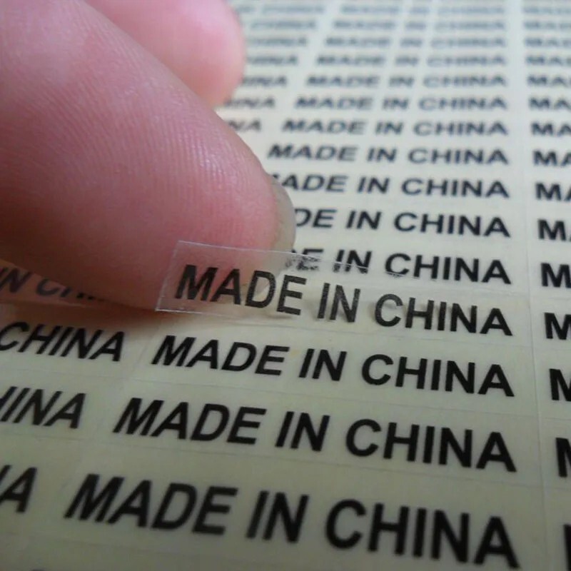 Packaging Stickers 1000pcs Made in China Labels Product Manufacturing Decal