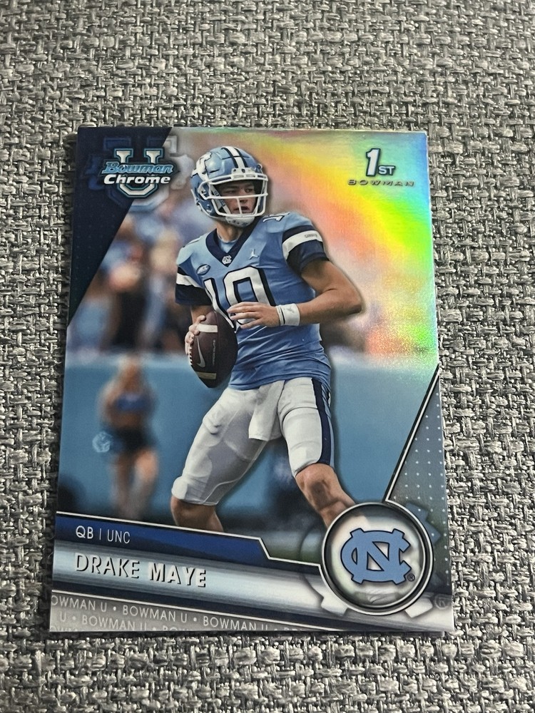 2023 Bowman Chrome University 1st Bowman Drake Maye Refractor