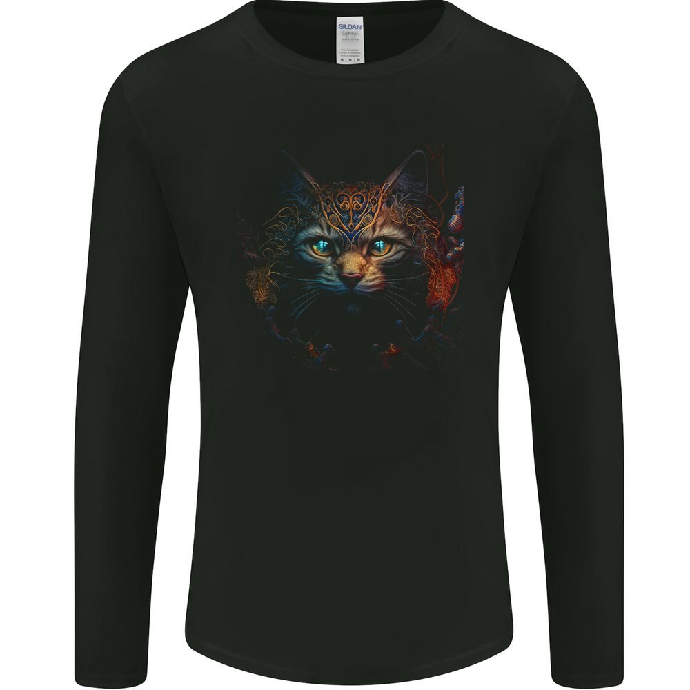 A Fantasy Cat With Cool Colours 4 Mens Long Sleeve T-Shirt