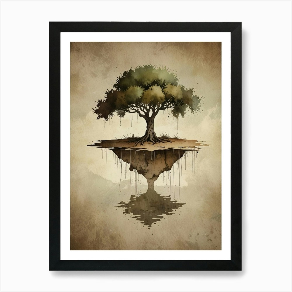 Tree of Life 12 Framed Wall Art Print Canvas Picture Decor  