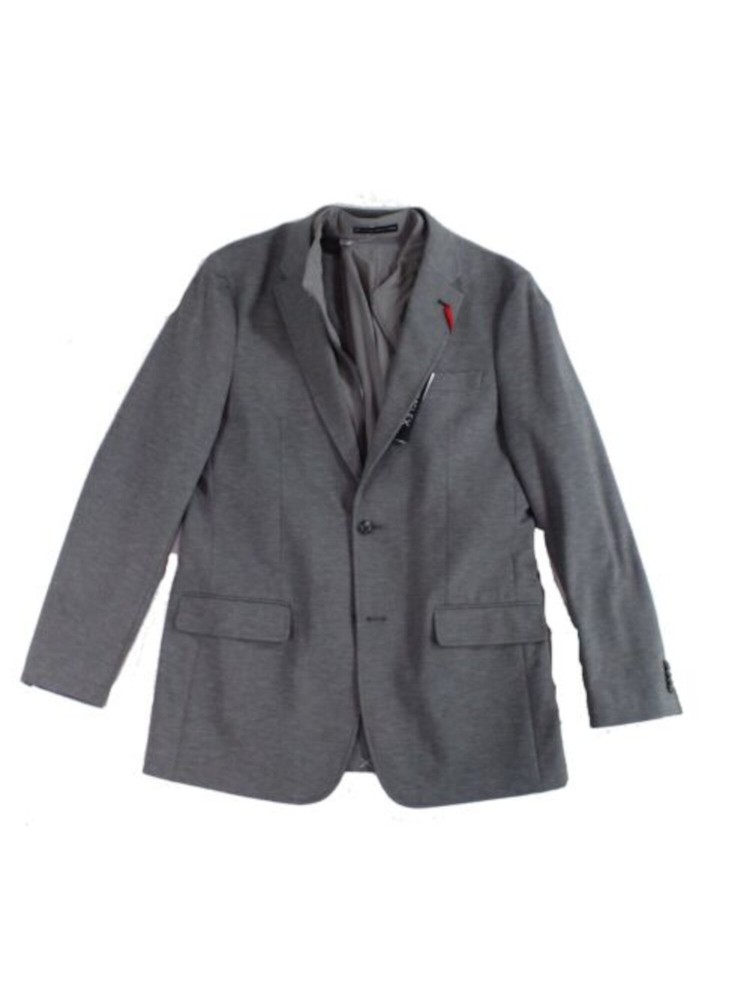 Tommy Hilfiger Men's Gabe Heather Gray Single-Breasted Blazer 42R Sport Coat