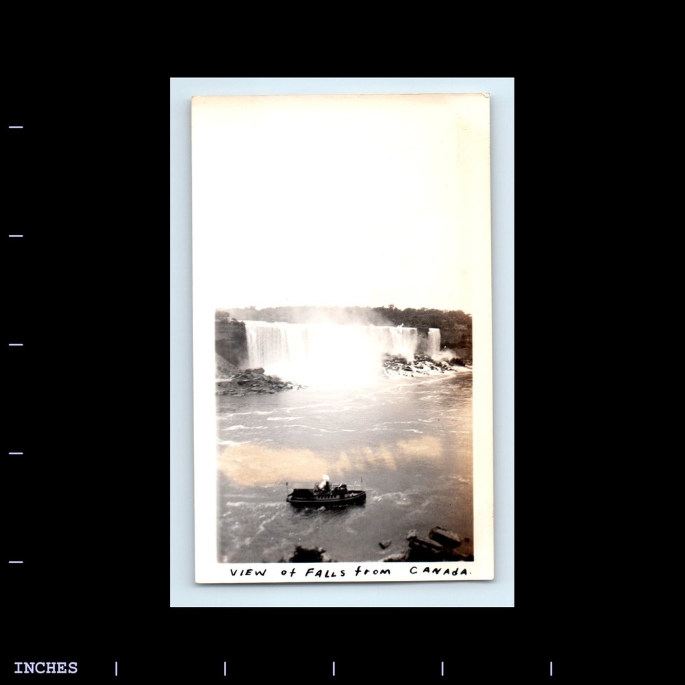 Old Vintage Photo NIAGARA FALLS WATERFALL LANDSCAPE MAID OF THE MIST