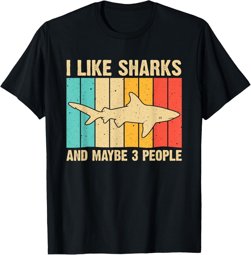 Cool Shark Art For Men Women Shark Related Shark Lover Gift Unisex T-Shirt