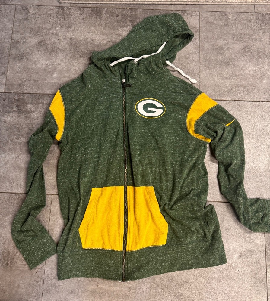 Women's Green Bay Packer Nike zip up hoodie Medium