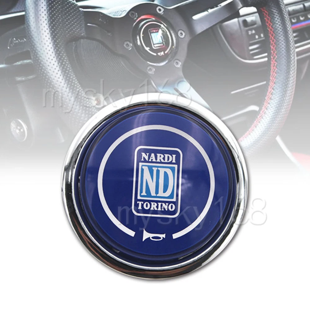 Nardi Blue Italy Torino Steering Wheel Horn Button Classic Single Universal