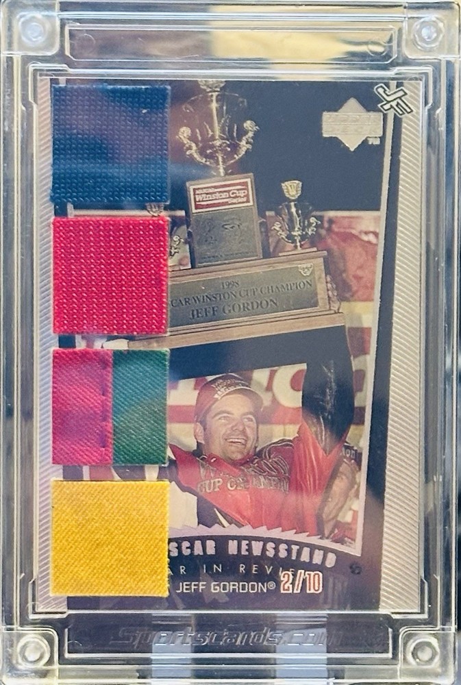 1998 NASCAR Jeff Gordon Winston Cup Champion 5-Patch Card 2/10 Upper Deck