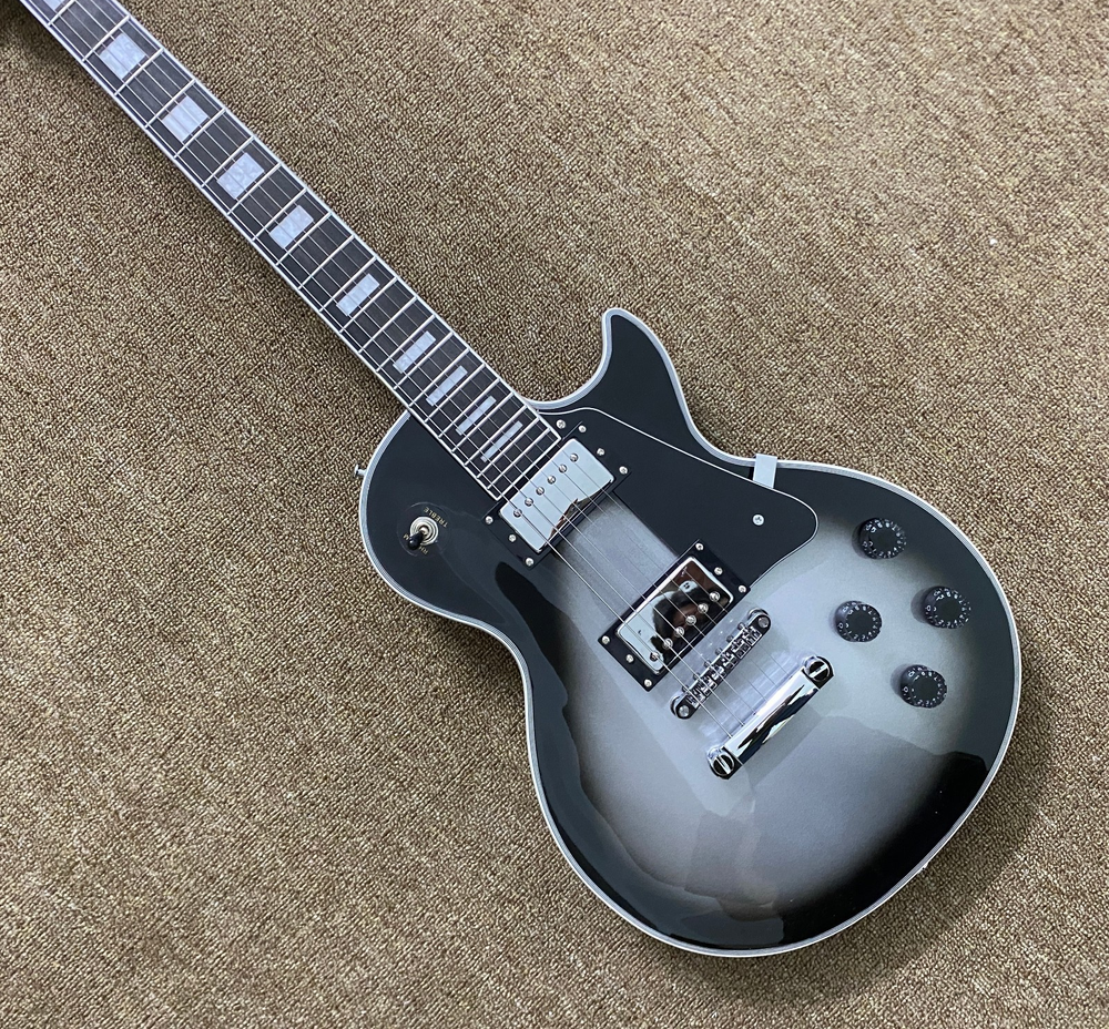 LP Custom Electric Guitar - Murphy Lab Ultra Light Aged Silverburst