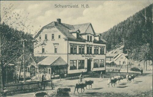 Ansichtskarte Schwarzwald H.G. Gasthof Zum deutschen Haus  (Nr.9342)