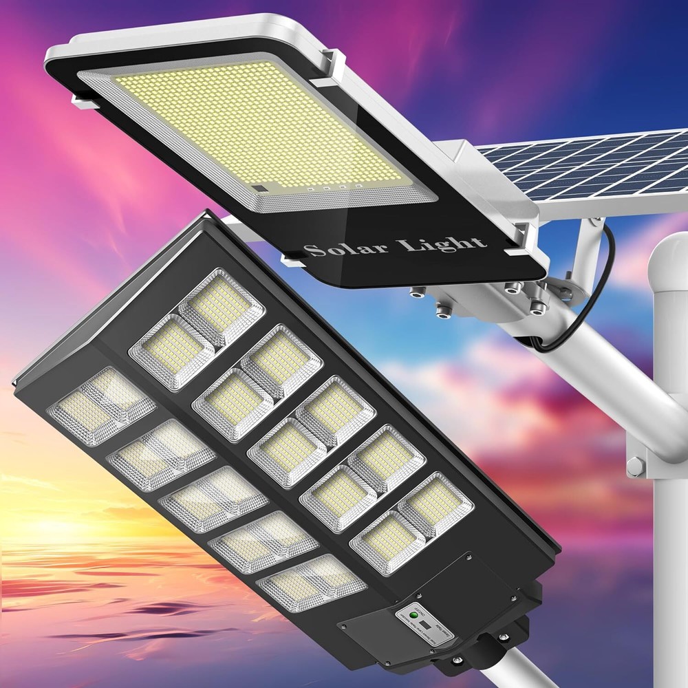 PFCTART 10kW Solar Street Lamp for Outdoor Commercial Use Illuminates Large Areas