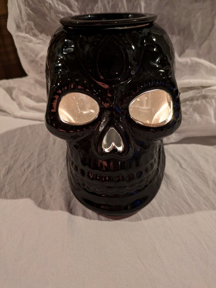 Skull Skeleton Electric Wax Melt Warmer for Halloween Decor