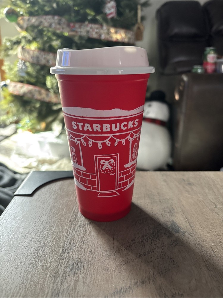 NEW Starbucks Christmas 2025 Red Cup Day 16oz Xmas Holiday Reusable Coffee Cup