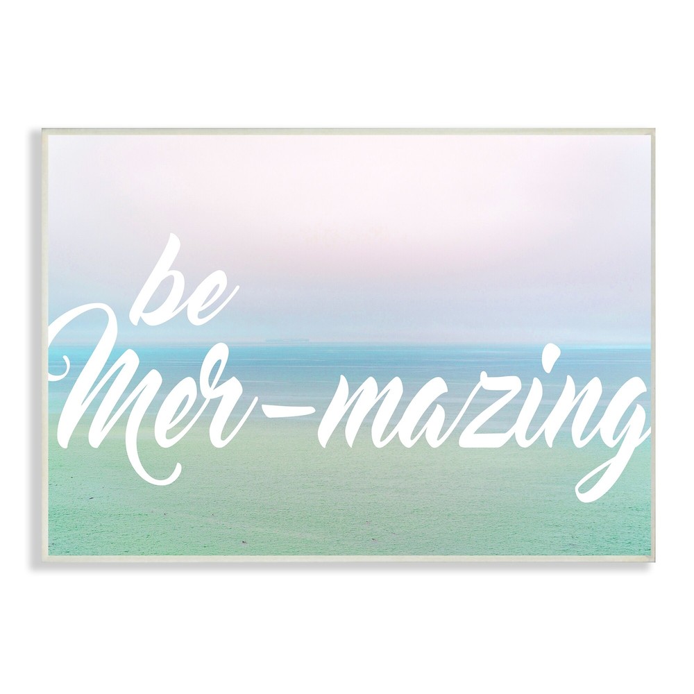Stupell 'Be Mer-Mazing' Tropical Sunset Wall Plaque Art Multi 10 x 15