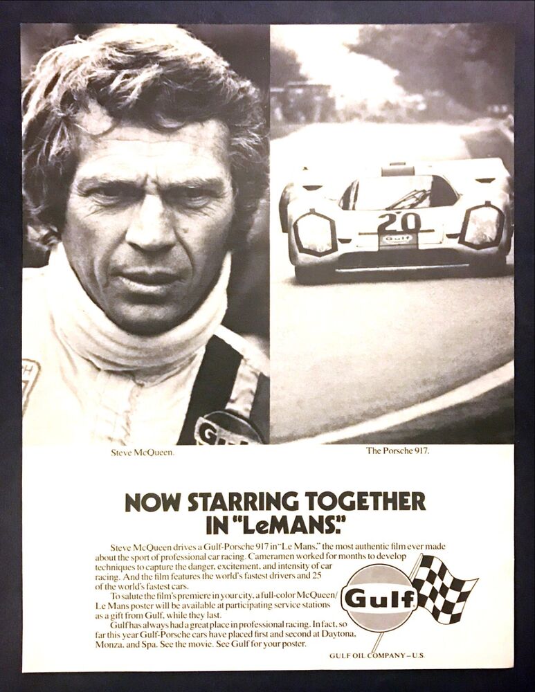 1971 Porsche 917 Racer & Steve McQueen in 