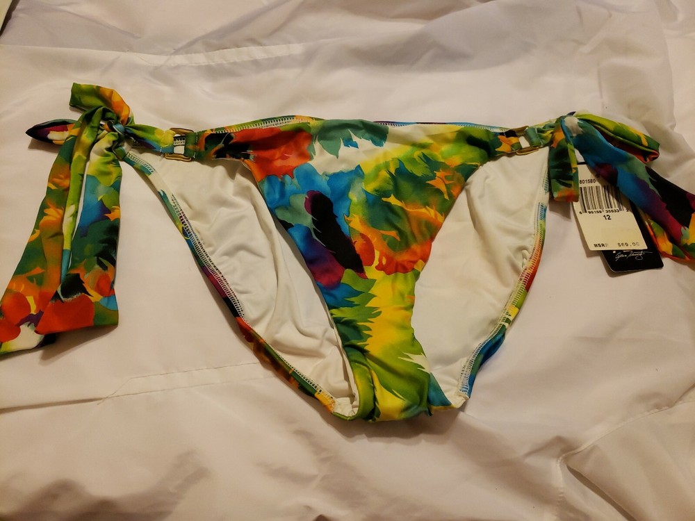 P15 NWT Macy's ABS Allen Schwartz Bikini Bottom CLEARANCE SALE MSRP $69 Sz 12-image
