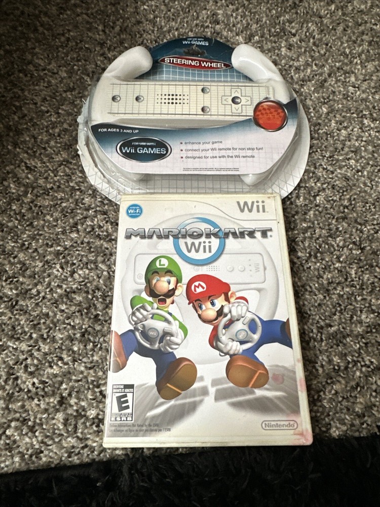 Mario Kart Wii Plus 3rd Party Steering Wheel