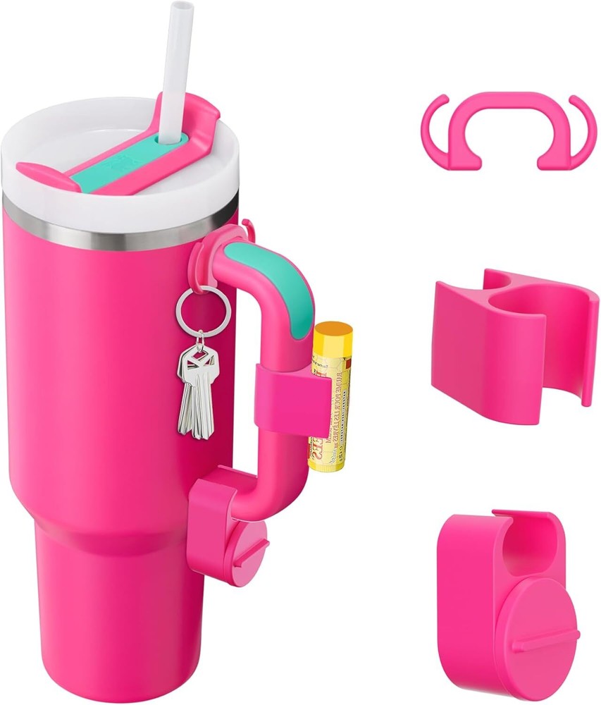 Stanley Cup 3-Pack: 40oz & 30oz Tumblers with Handle Clip and Ring Accessories