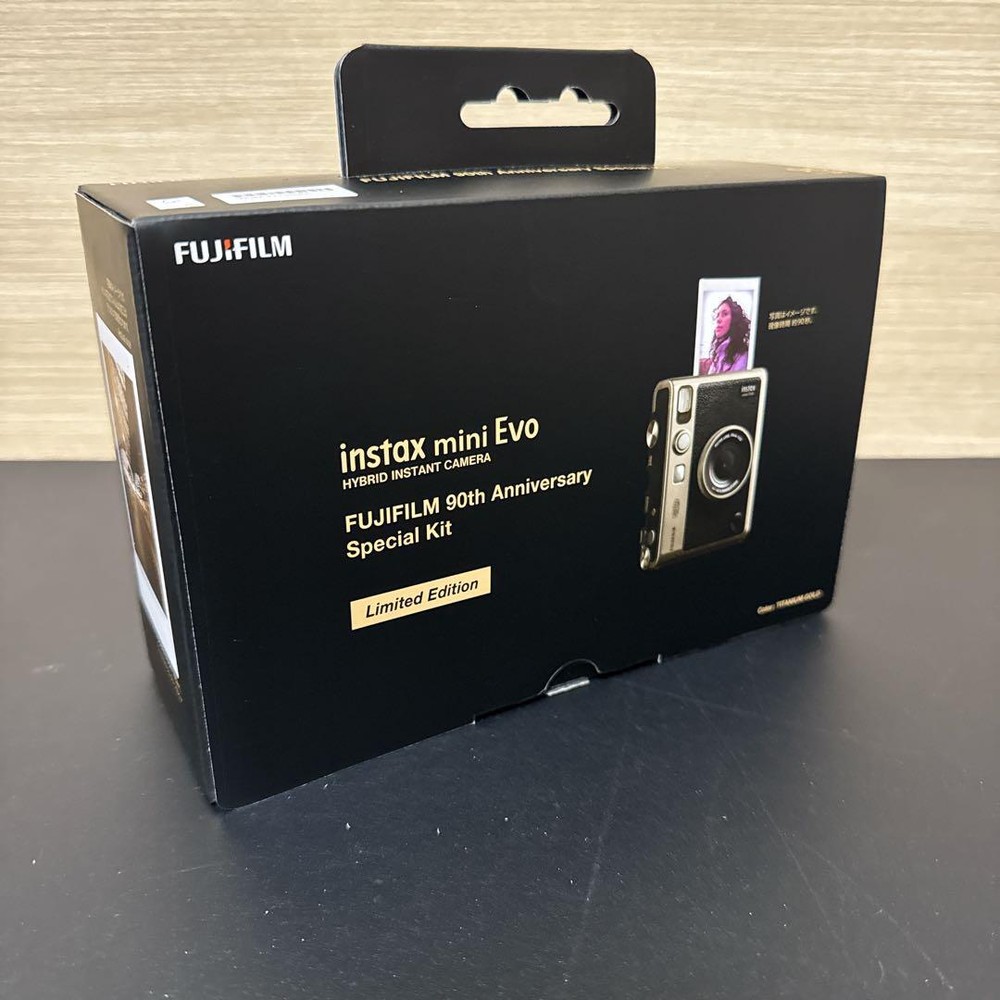 【Sealed】Instax mini Evo FUJIFILM 90th Anniversary Bundle Titanium Gold Limited