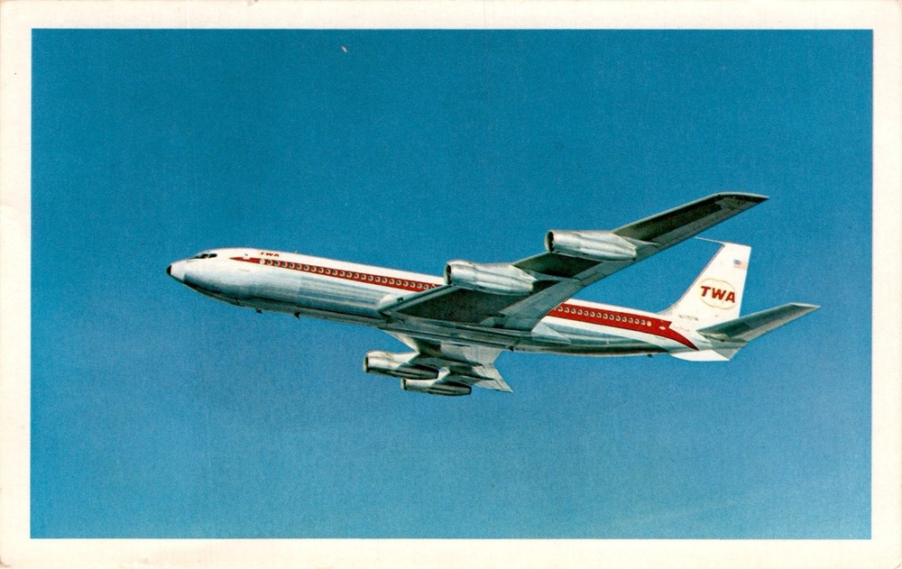 TWA, Trans World Airlines, U.S.A. Postcard