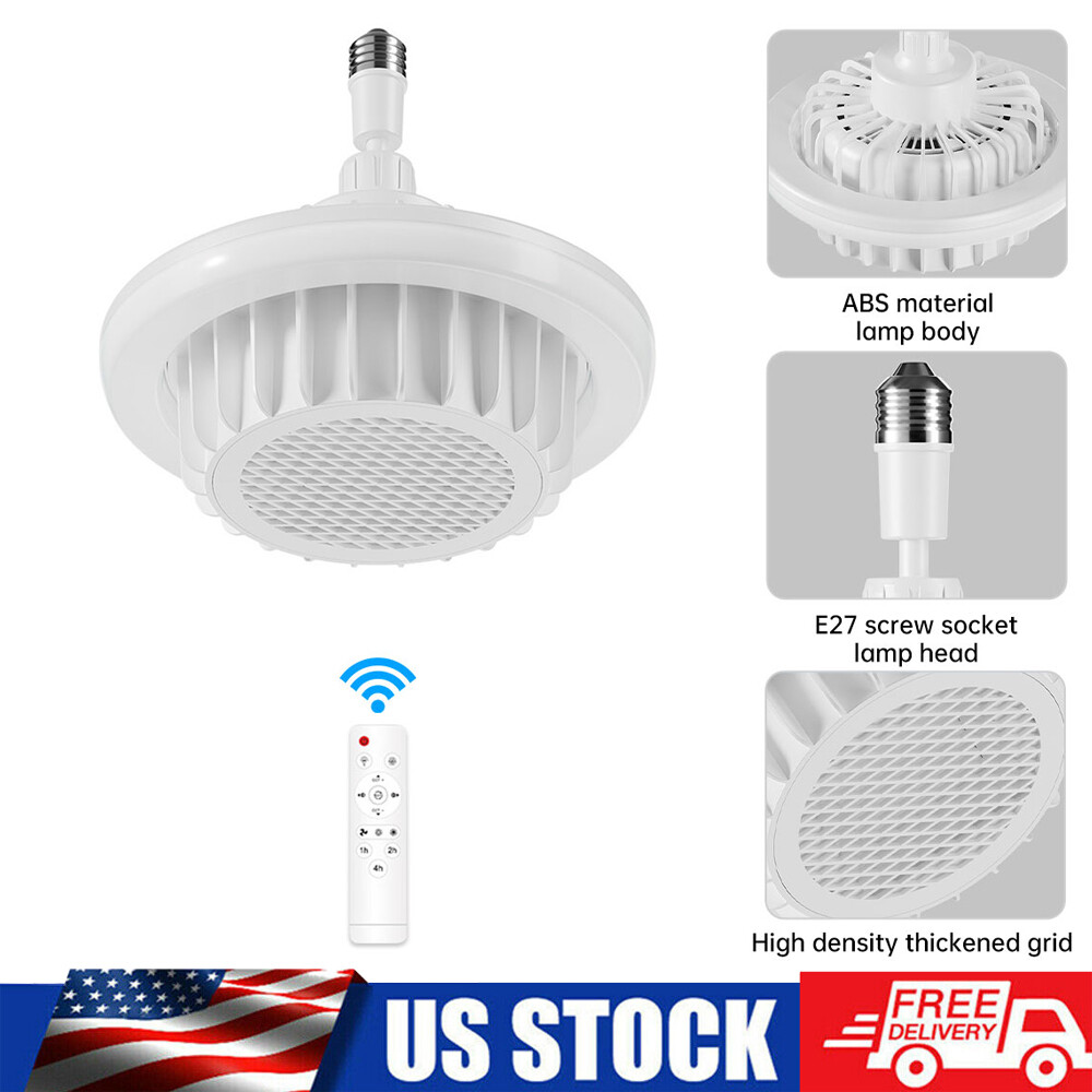 600W Portable Electric Space Heater with Fan, Light, and Remote Control US