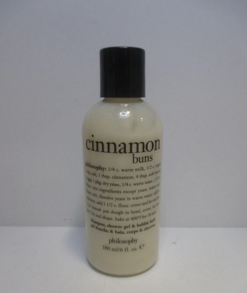 Philosophy Cinnamon Buns Shampoo, Shower Gel And Bubble Bath All In One 6oz
