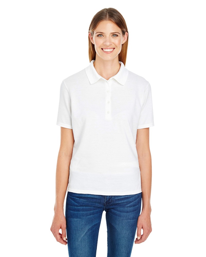 Hanes Ladies  Polo T Shirt - 035P - SMALL SIZE - STOCK CLEARANCE SALE-image