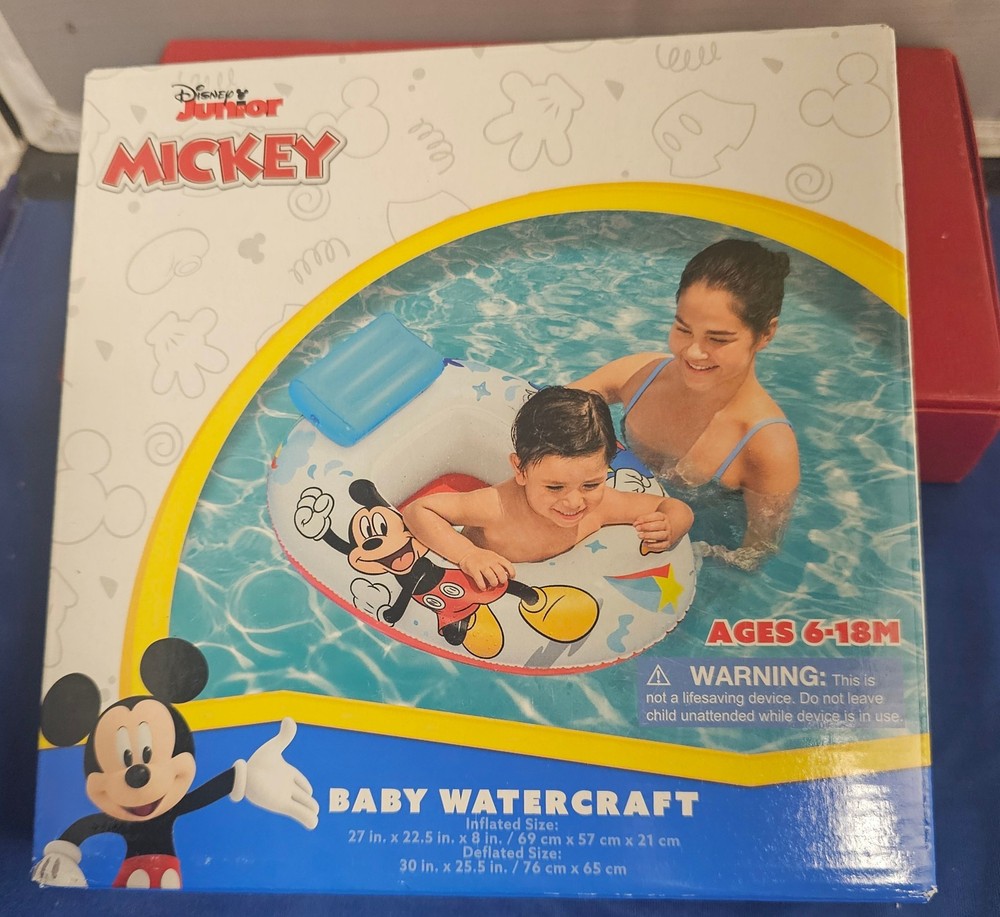 Disney Junior Mickey Mouse Baby Watercraft Raft Float - NEW Unopened (D)