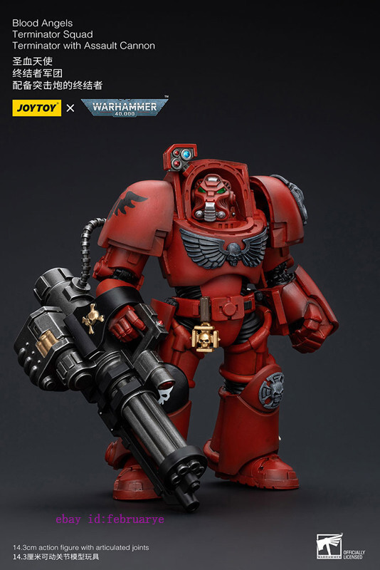 Joytoy 1/18 Blood Angels Terminator Squad Terminator With Assault Cannon  New