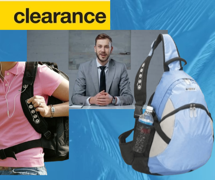 Clearance Sale BLUE Travel Backpack Rucksack Laptop School Bag Girl Women Men-image