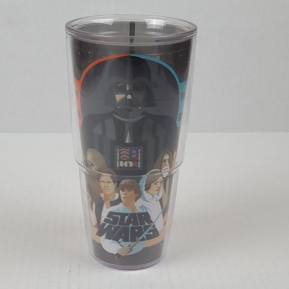 Star Wars 24oz Tervis Tumbler Darth Vader Luke Skywalker Hot Cold Cup