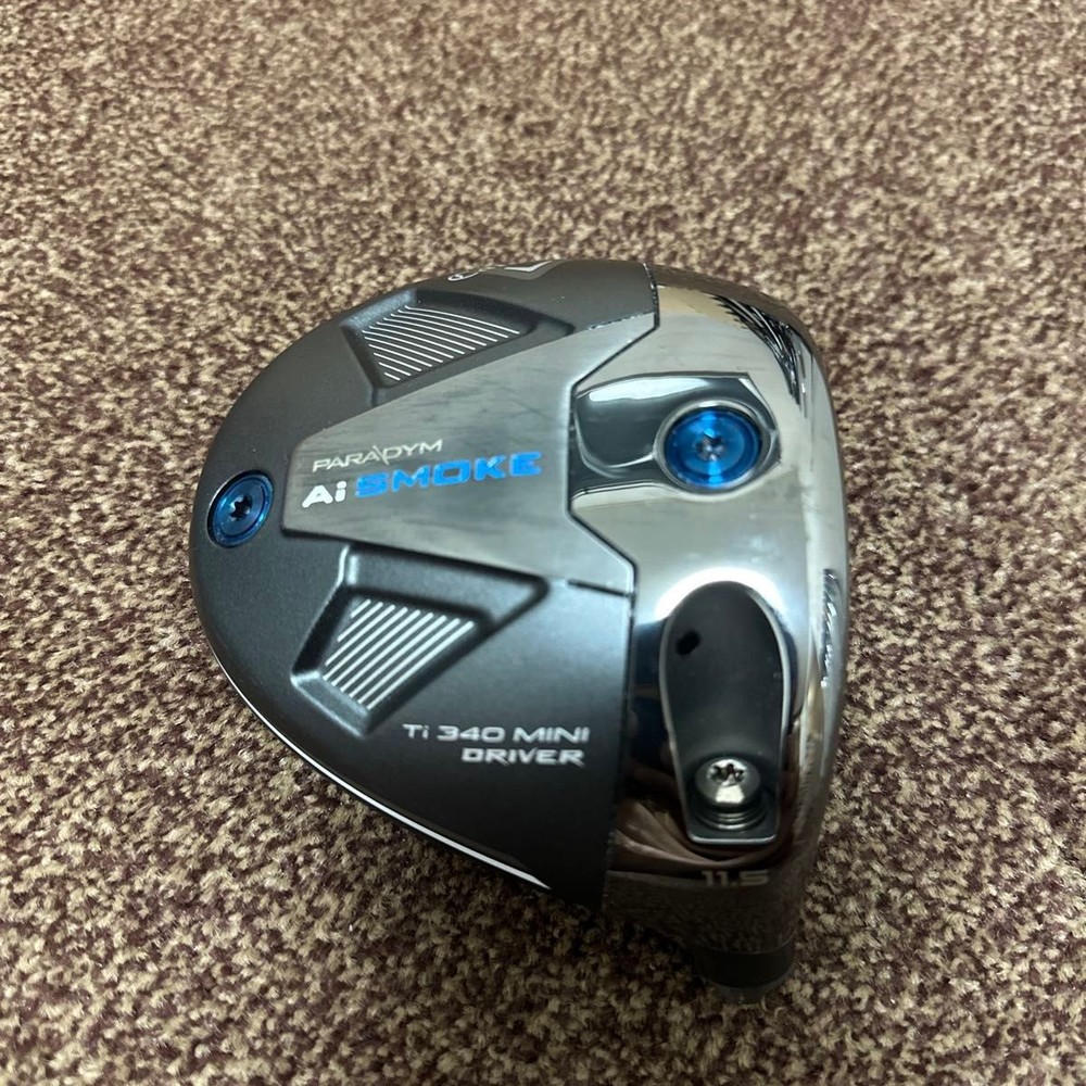 Callaway PARADYM Ai SMOKE Ti Mini 340 Driver 11.5deg RH Head Only Head Cover