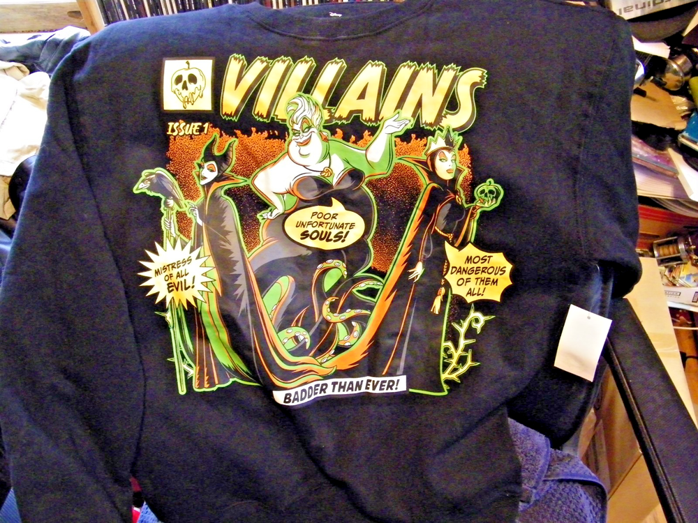 Disney Villains Sweatshirt New Tags Ursula Maleficent Evil Queen Xtra Small