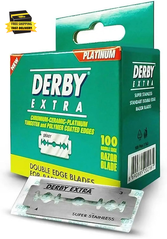 Premium 100-Pack Double Edge Safety Razor Blades ⭐️⭐️⭐️⭐️⭐️