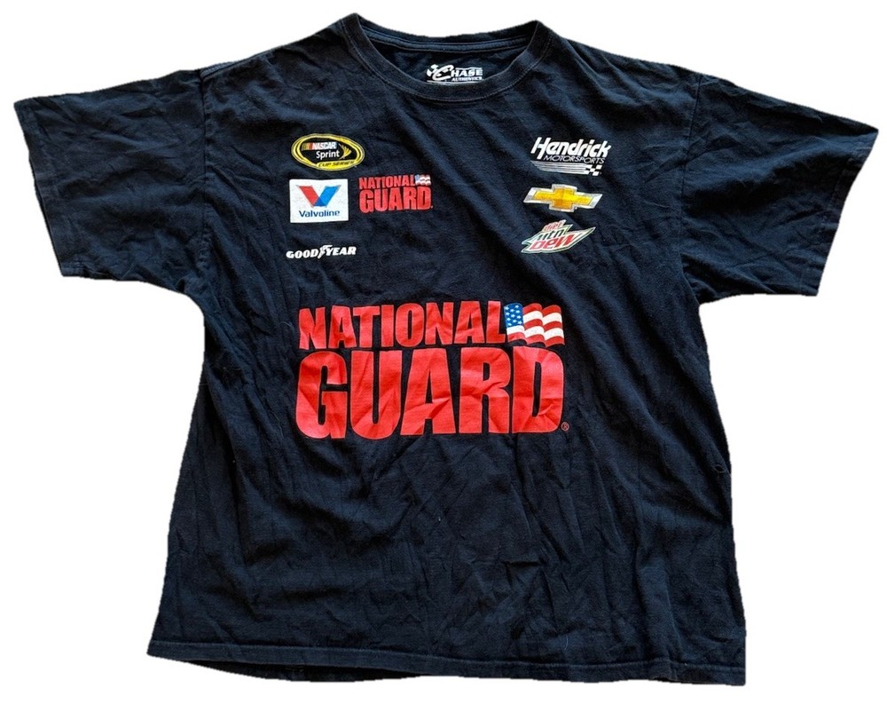 Dale Earnhardt Jr #88 Nascar Black Uniform Shirt Youth Boys Size XL Racing Tee