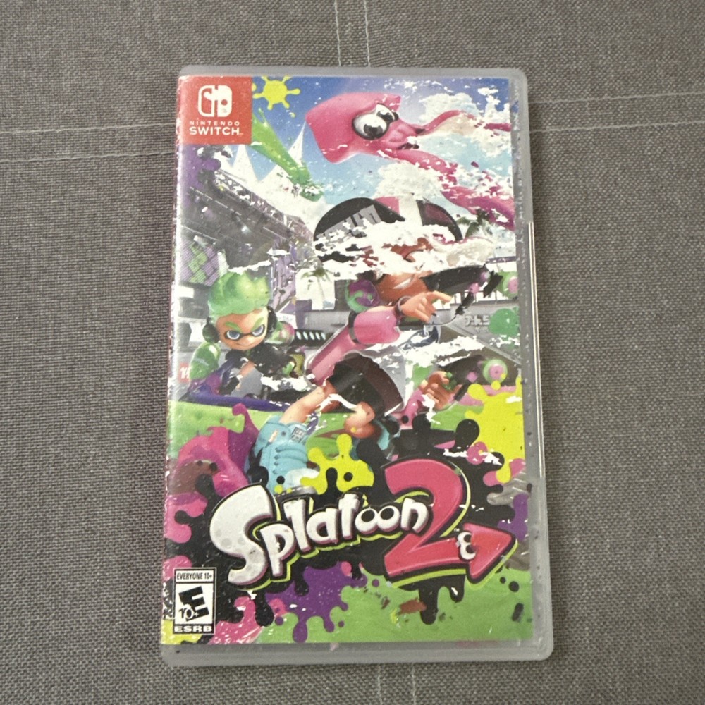 Splatoon 2 - Nintendo Switch Game Cover Damaged Game Works Great
