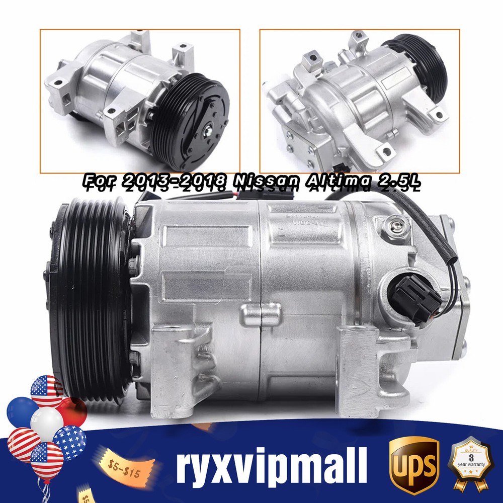 For 2013-2018 Nissan Altima 2.5L SL SV AC A/C Compressor and Clutch CO 29073C