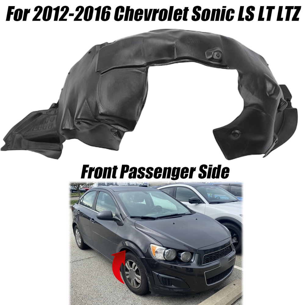 Fender Liner For 2012-2016 Chevrolet Sonic For LS LT LTZ Model Front Right Side